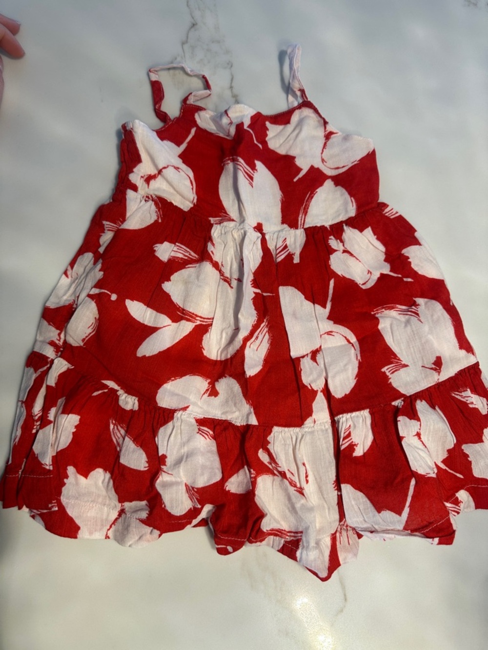 GAP Red and White Floral Sundress - Girls Casual